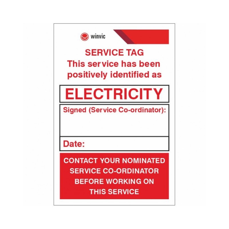 Electricity Service Tag