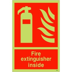 Fire Extinguisher Inside Sign