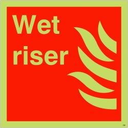 Wet Riser Sign