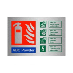 Foam Spray Fire Extinguisher Identification Sign - 150mm x 100mm