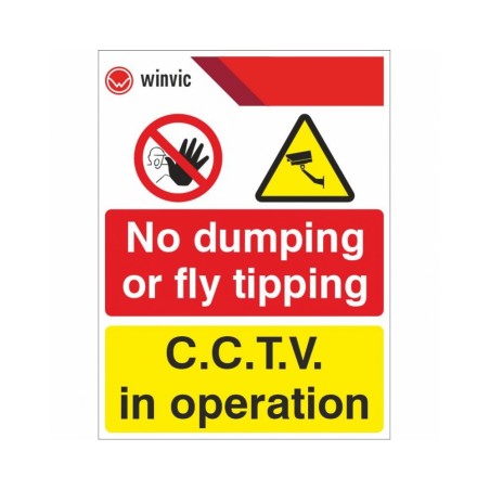 No Dumping Or Fly Tipping CCTV In Operation