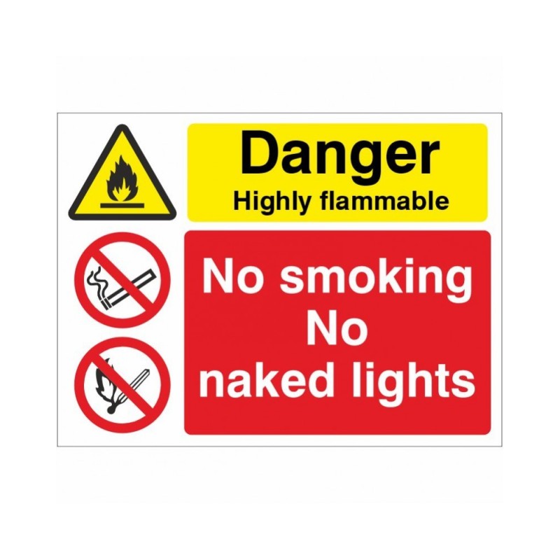 Danger Highly Flammable No Smoking No Naked Lights