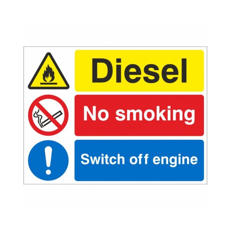 Diesel No Smoking Switch Off Engine