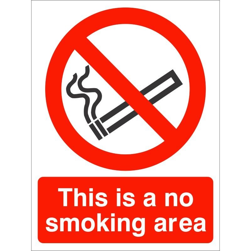 This Is A No Smoking Area Sign