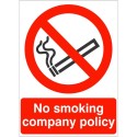 No Smoking Company Policy Sign