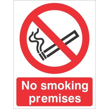 No Smoking Premises Sign