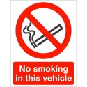 No Smoking In This Vehicle Sign