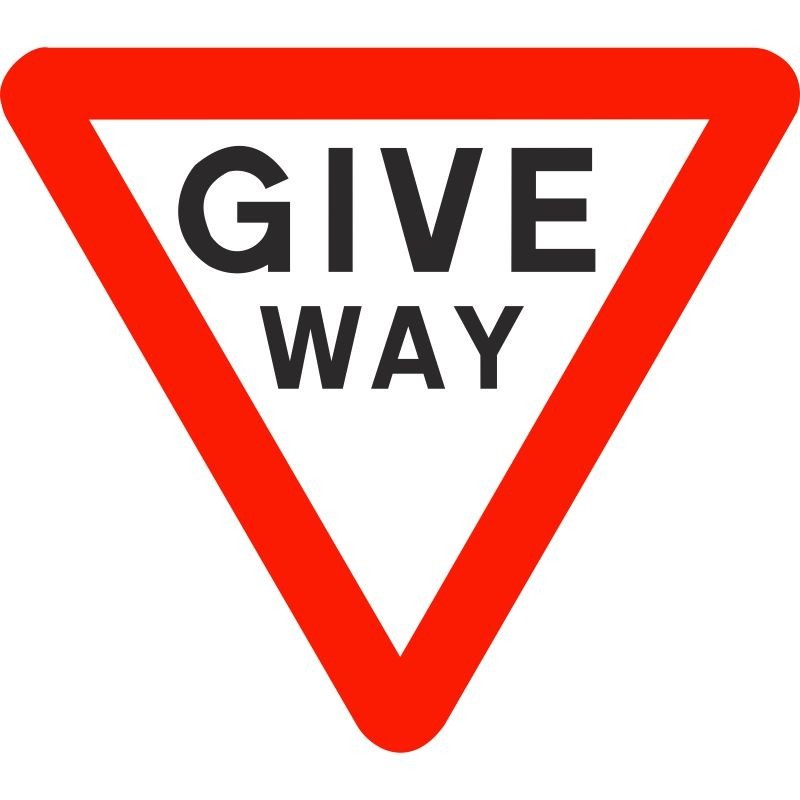 Give Way Traffic Sign