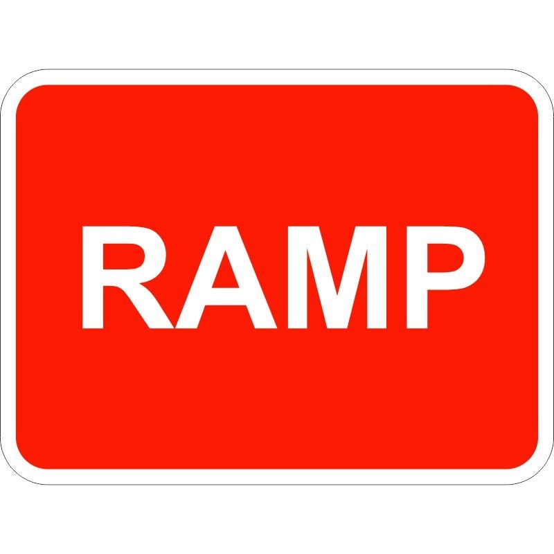 Ramp Sign 600 x 450mm