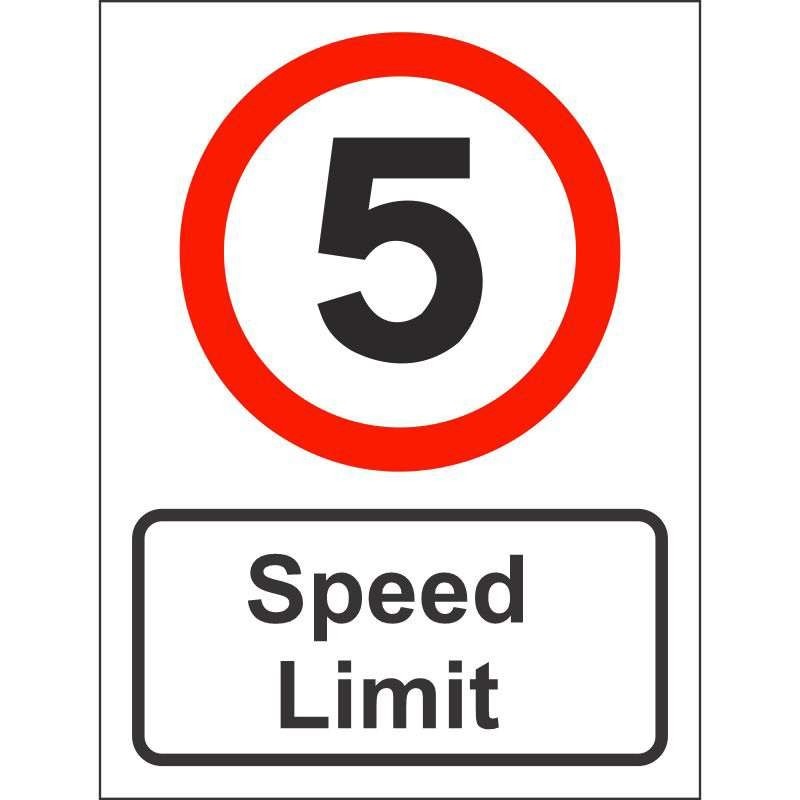 5MPH Speed Limit Sign