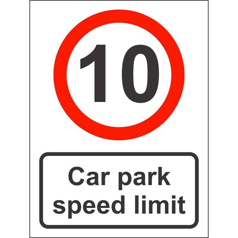 Car Park Speed Limit Sign (10mph)