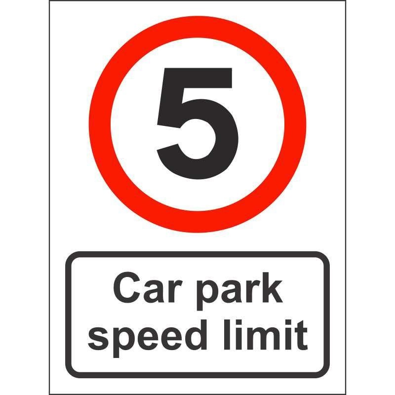 Car Park Speed Limit Sign (5mph)