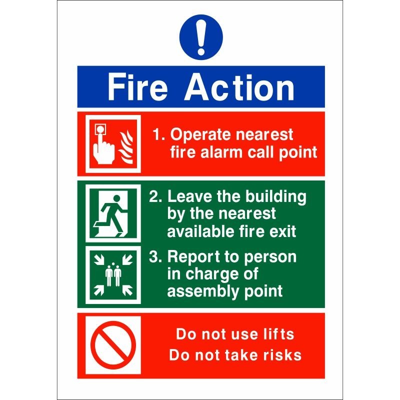 Operate Nearest Fire Alarm Call Point Sign