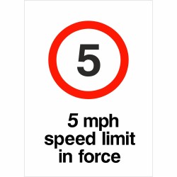 Speed Limit In Force Sign