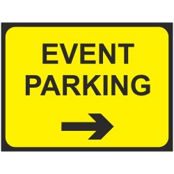 Event Parking Arrow Right Traffic Sign