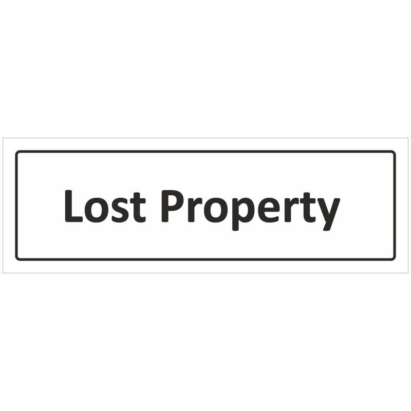 Lost Property Door Sign