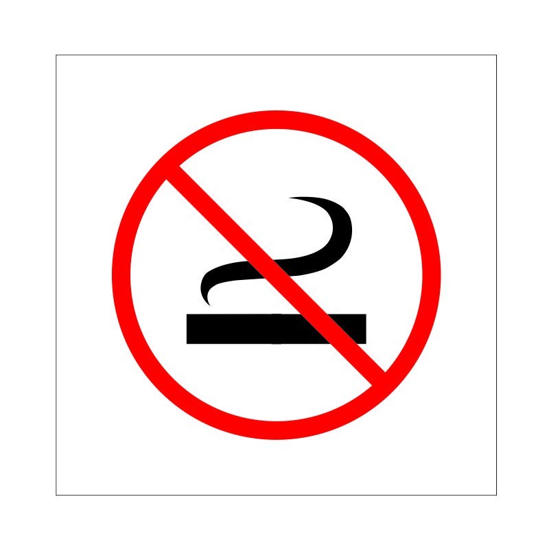 Welsh Symbol No Smoking Sign