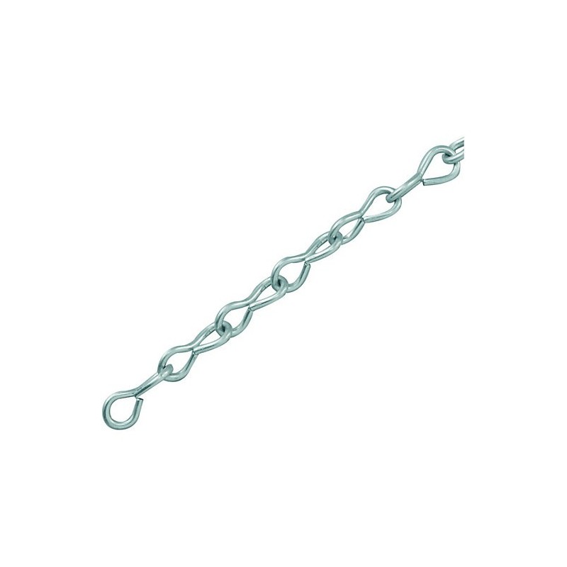 Zinc Plated Jack Link Chain (per meter)