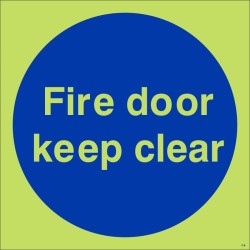 Fire Door Keep Clear Sign