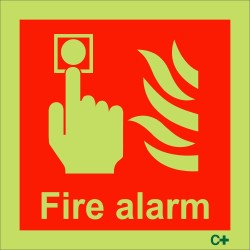 Fire Alarm Sign - Square