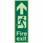 Glow In Dark Fire Exit Arrow Up Sign