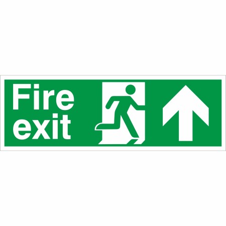 Fire Exit Up Sign | Rainbow Safety