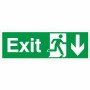 Exit Arrow Down Sign | Rainbow Safety