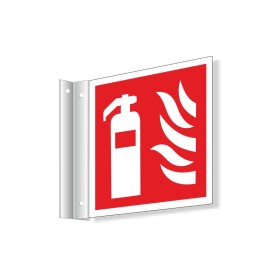 Aluminium T Section for mounting projecting double-sided wall signs