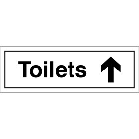 copy of Toilets Right Door Sign 300mm x 100mm
