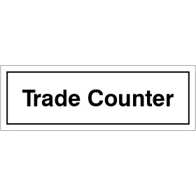 Trade Counter Sign 300 x 100mm