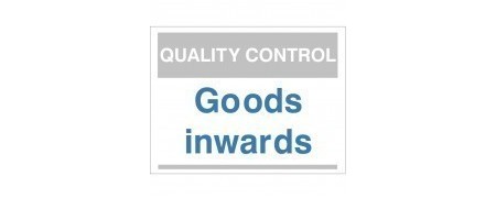 Quality Control Signs